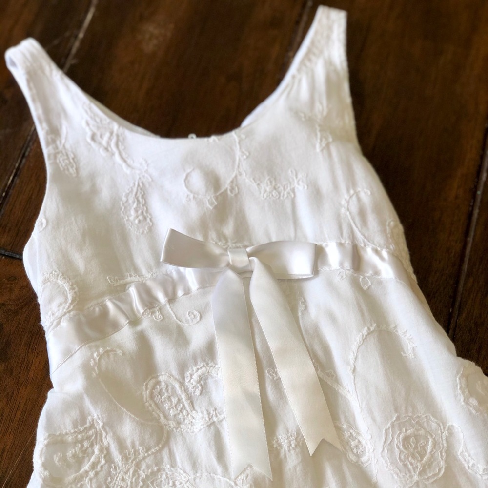 EUC Darling White Cotton Summer Dress
